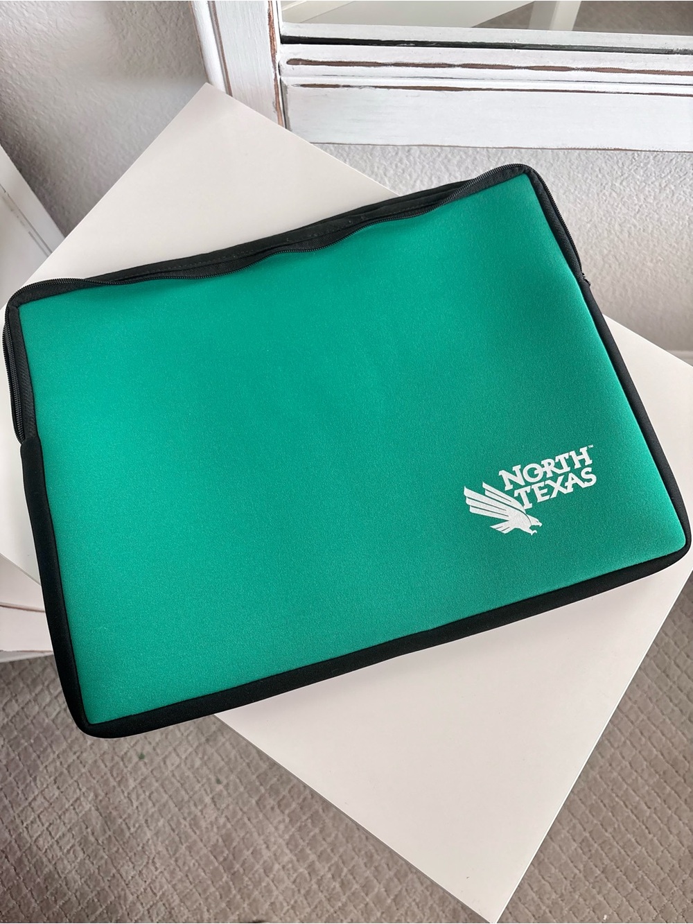 Green Laptop Sleeve - University of North Texas